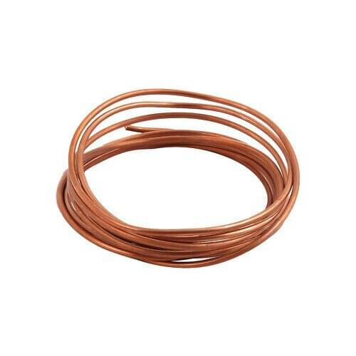 2.5mm Dia 2.4M 7.9Ft Length Copper Tone Refrigerator Refrigeration Tubing Coil