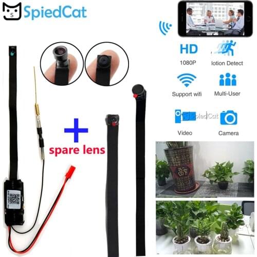 Full HD 1080P Mini Lens Wireless WIFI IP P2P Network Micro Flexible Audio Recorder Motion Detection Video Surveillance Camera