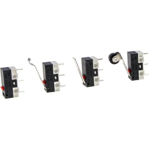 20 pcs/batch end stop miniature limit switch 3Pin 1A 125V AC mouse 3D printer switch DIY accessories