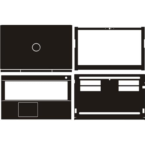 KH Carbon fiber Leather Laptop Sticker Decal Skin Cover Protector for Dell Vostro 7570 7590 15.6"