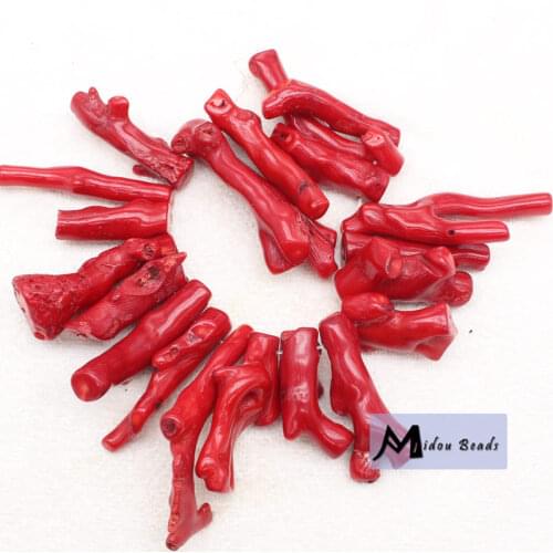 Wholesale ! Big 8-11x25-45mm Red Coral Freeform Loose Beads 8" ,we provide mixed wholesale for all items