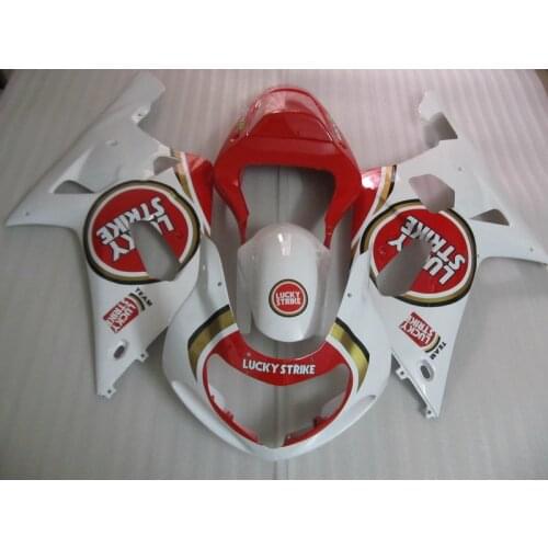 Full fairing kit for red white bodywork SUZUKI GSXR 600 750 K1 #LPN hot sale 2001 2002 2003 GSX R600 R750 01-03