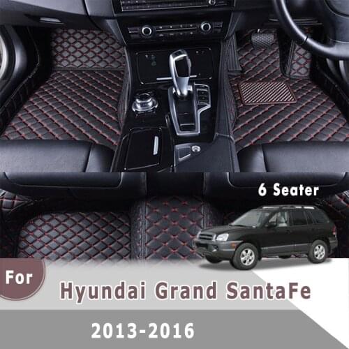 RHD Carpets For Hyundai Grand Santa Fe 2016 2015 2014 2013 (6 Seats) Custom Auto Foot Pads Automobile covers Accessories Decor