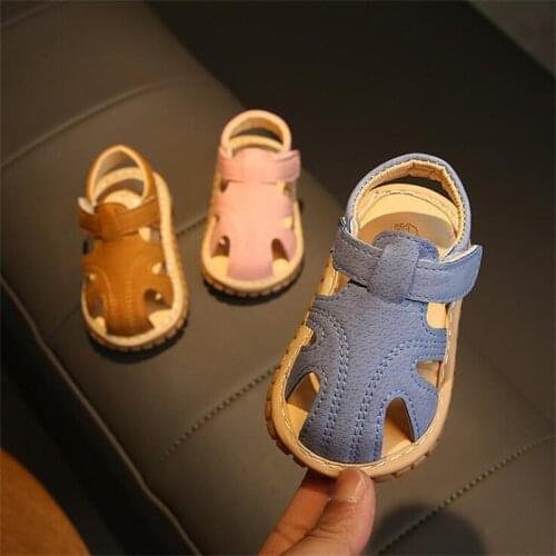 Summer Baby boy girl beach sandals kid boy girls infant toddler sandals 15-19 0-2years 187 3colors with voice TX09