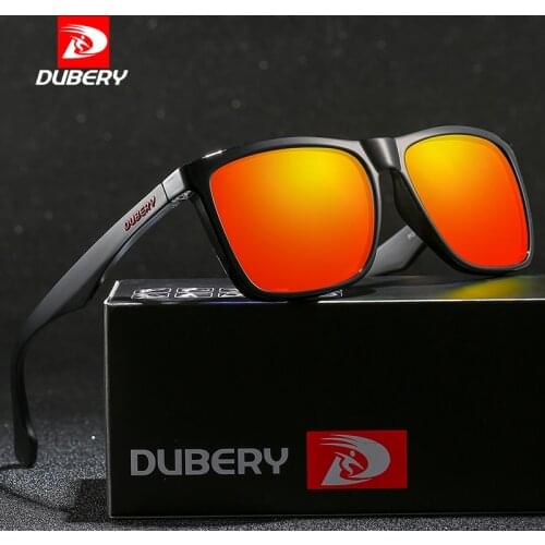 DUBERY Square Mens Summer UV Polarized Sunglasses Brand Designer Driving Driver Mirror Sunglass Male Shades For Men Oculos D150