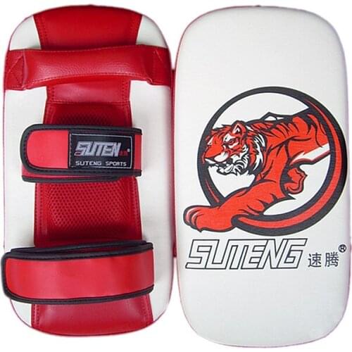 SUTEN Faux Leather Boxing Sand Bag Foot Target Training Pad For Kicking Boxing Taekwondo Shockproof Tiger Foot Target
