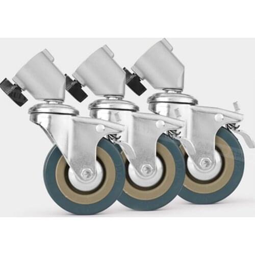 3PCS 22mm Photography Heavy Duty Universal Caster Wheel For Light Stands&Studio Boom Photo Studio Accessories