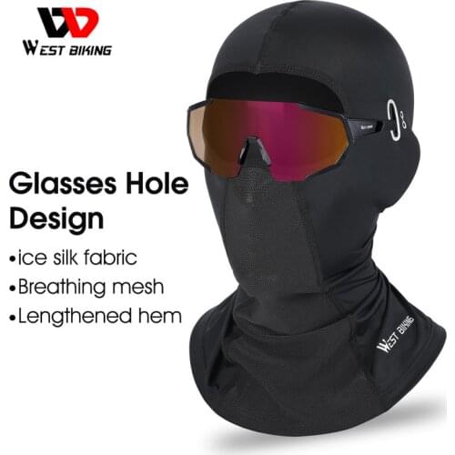 WEST BIKING Summer Cycling Caps Anti-UV Sport Headgear MTB Bike Motorcycle Helmet Liner Fishing Training Balaclava Bicycle Hat