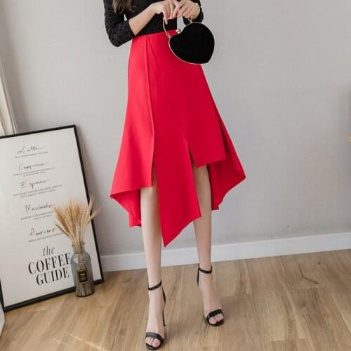 Stretch high waist bag hips skirt women mid-length slim split skirt wedding ceremony festive long skirts office lady clothes