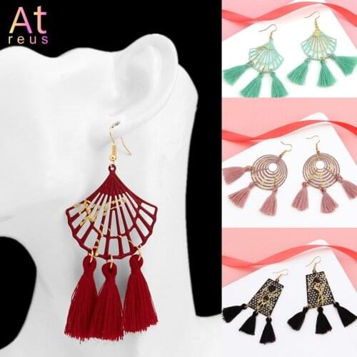 Womens Earring Exaggerate Big Spiral Geometric Long Tassel Earrings For Women Jewelry Female Drop Earrings Pendientes Brincos