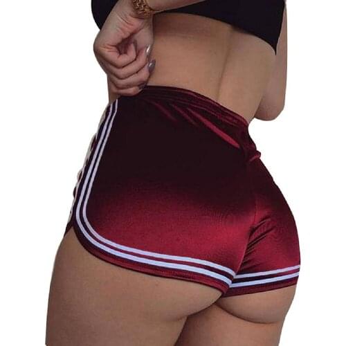 Women Silky Smooth Sexy Sports Shorts Smooth Comfy Casual Fashion Cool Elastic Waist Short Pants for Workout Running Night Club