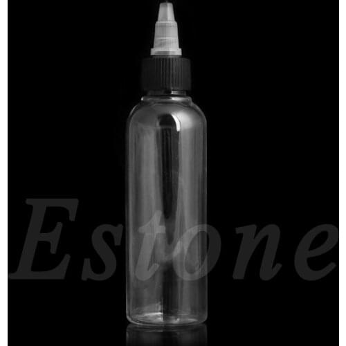 1Pc 60ml Twist Cap Empty Plastic Tattoo Ink Pigment Bottle Supply