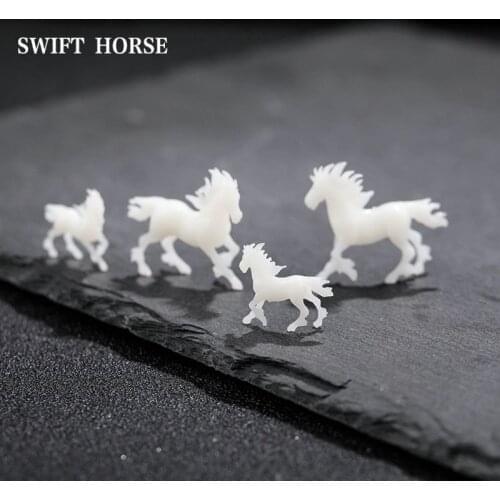 5Pcs Silicone Mini Running Horse Modeling Resin Mold Landspace Fillings Resin Jewelry Fillings Resin Casting Art Craft