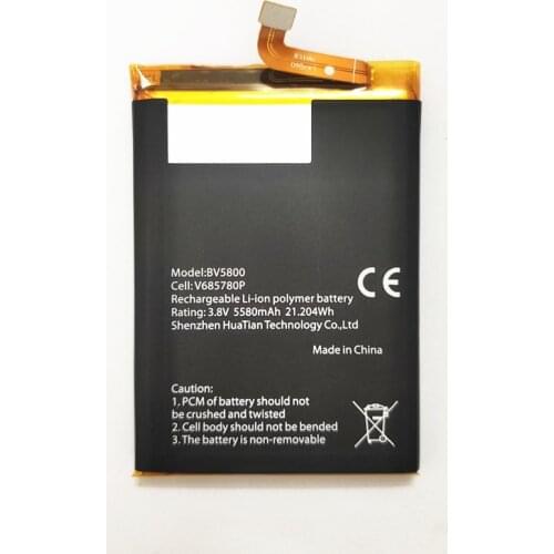 5580mAh V685780P Replacement Battery For Blackview BV5800 / BV5800 Pro Smart Mobile Phone