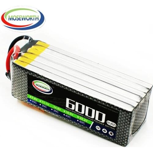5S 18.5V 6000mAh 60C Lipo Battery For RC Airplane Helicopter Drone Quadcopter Car Boat Remote Control Toys Lithium ion Battery