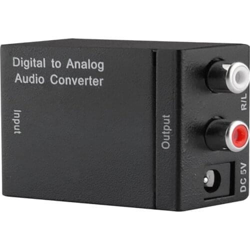Audio Converter,Digital to Analog Audio Converter Audio Adapter Optical Coaxial RCA Toslink SPDIF Converter Analog
