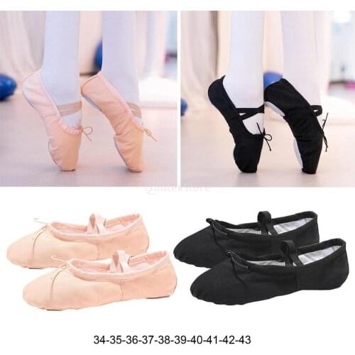 Ballet Pointe Shoe Women Girl Ballet Shoes For Toddler Girls Women With Elastic Gymnastics Performance Training Dancewear