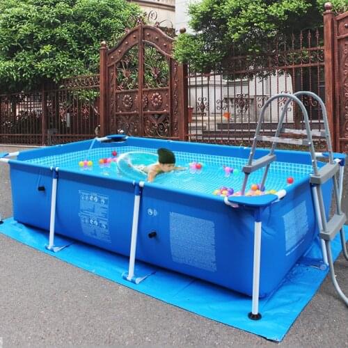 GY Large Childrens Swimming Pool Household Oversized Adult Outdoor Frame Pool Family Outdoor Folding Thickening Fish Pool