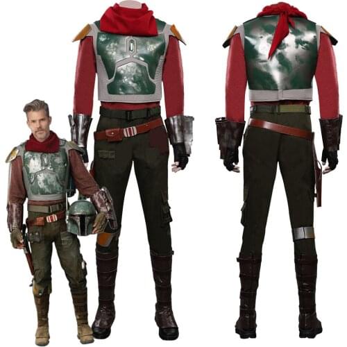 Fast Shipping Star Cosplay S2 Cobb Vanth Cosplay Manda Costume Top Pants Outfits Halloween Carnival Suit Men Boy Gift