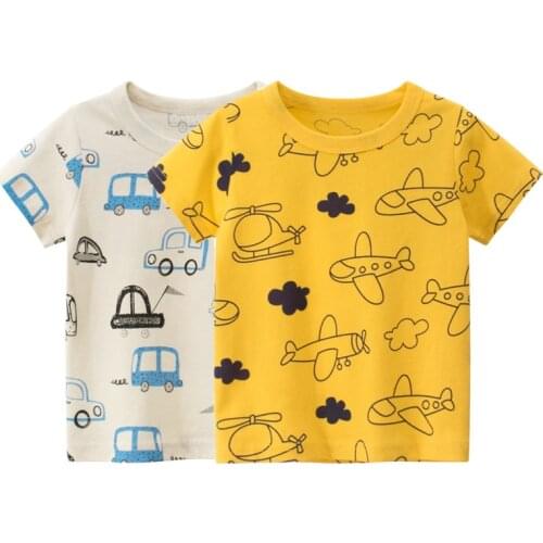 Kids T-shirts Boys Clothes Bobo Series Summer Cartoon Girls Cotton Loose T Shirt Casual Tops Tees T-shirt Children Clothing 1-8Y