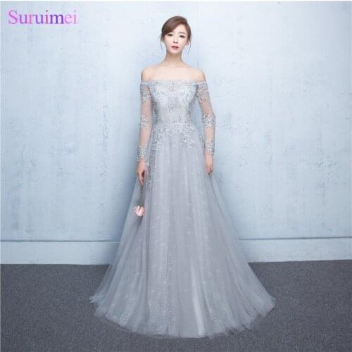 Dubai Strapless Evening Dresses Off The Shoulder Long Sleeves Evening Dress Backless Sexy Prom Dress Sequines Lace Vestidos De