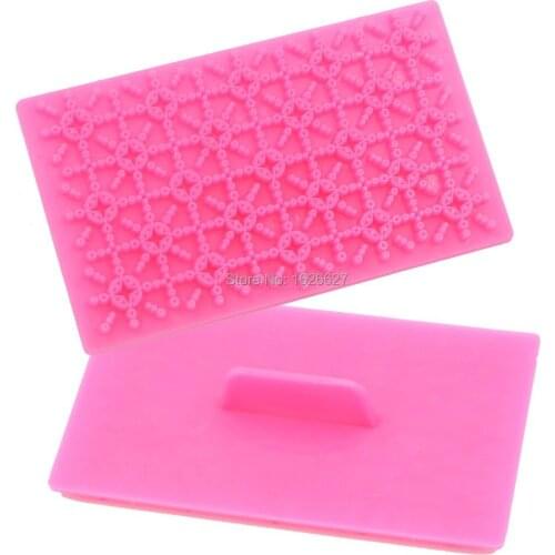 Cake Decorating Tools Plastic DIY Flower Fondant Biscuit Mold Lace Cookie Cutter Petal Quilt Embosser For Cupcake Decoration