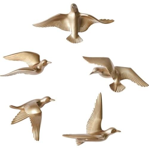 [MGT] 5pcs/set Creative 3D bird Home Decoration decor wall stickers decoration Furnishings The dove of peace for European mascot