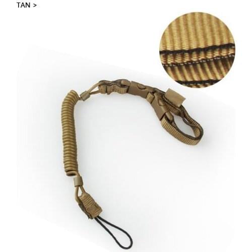 Mini Tactical Military Airsoft Gun Pistol Lanyard Spring Small Sling Strap For Hunting sand