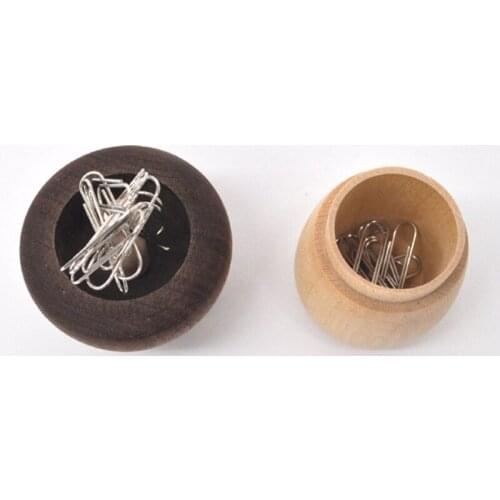 Multipurpose Paper Clip Pin Dispenser Ideal for Metal Pins Thumbtacks Paper Clips Magnetic Widen Opening Top for Office