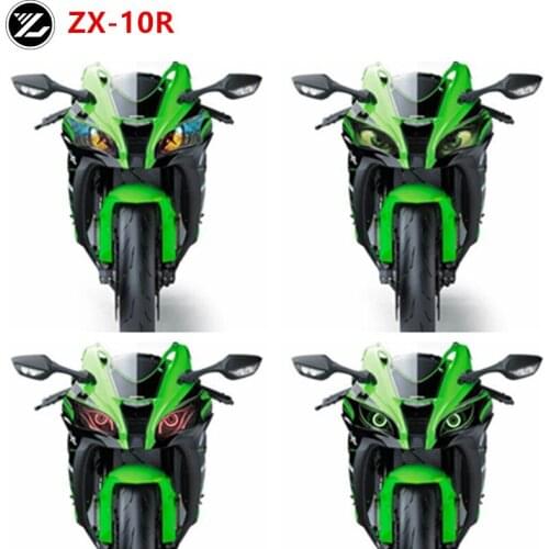 Motorcycle accessories Front Fairing Headlight Guard Sticker Head light protection Sticker for KAWASAKI ZX-10R 2016 2017 zx-10r