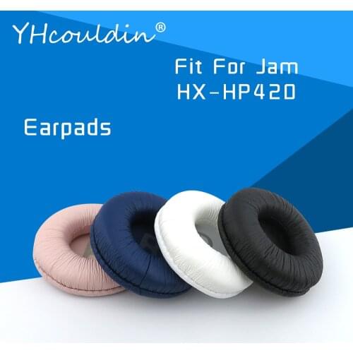 Earpads For Jam HX HP420 HX-HP420 Headphone Accessaries Replacement Ear Cushions Wrinkled Leather Material