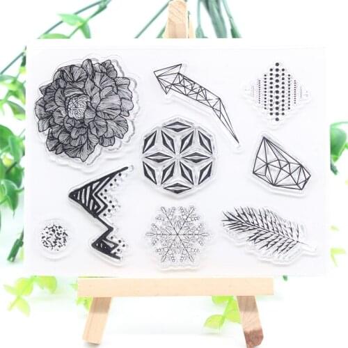 YPP CRAFT Flower Transparent Clear Silicone Stamps for DIY Scrapbooking/Card Making/Kids Fun Decoration Supplies
