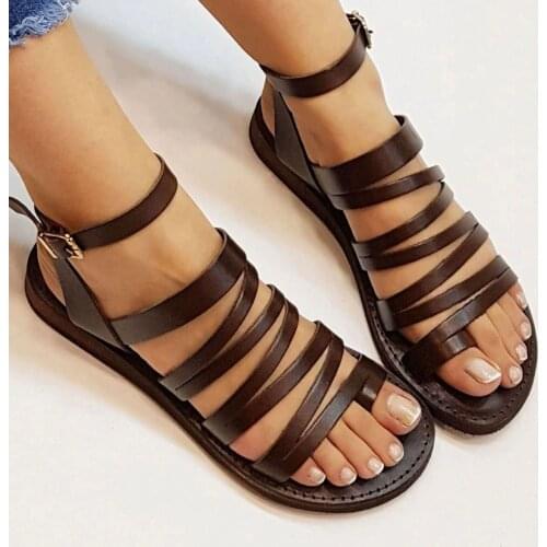 Genuine Leather Summer Sandals Casual Shoes Slides Suede Cute Flip Flops Wedge Beach Fashion Holiday Basic Turkey