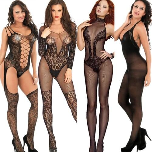 Sexy Lingerie Sexy Costumes Body Suit Porno Hot Women Teddy Body Stocking Sex Underwear Intimate One Piece Nightgown Sleepwear