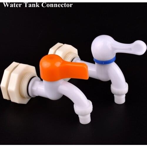 1 Set 1/2'' 3/4'' Water Tank Connector Aquarium Fish Tank Joints Adaptr Home Garden Water Connectors Drain Faucet Adapter