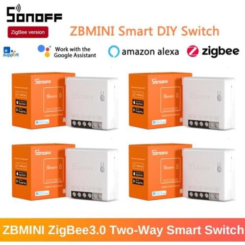 SONOFF MINI Zigbee 3.0 ZBMINI DIY Smart Switch Two-Way APP Remote Control via eWeLink Support SmartThings Hub Alexa Google Home