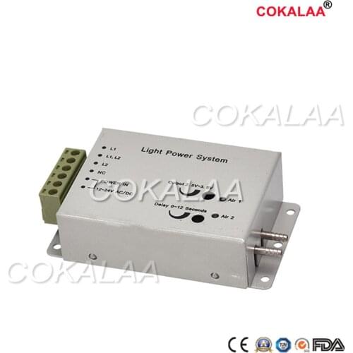 Dental handpiece fiber optic handpiece light power box