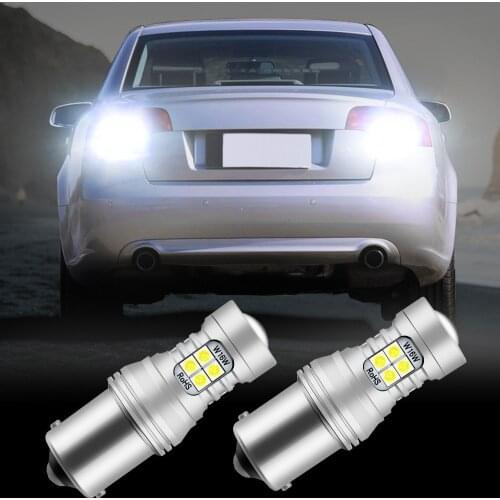2pcs LED Reverse Light Blub Backup Lamp P21W BA15S 1156 Canbus For Audi A4 B5 B6 B7 A6 C4 C5 S4 TT 8N S6 S8 RS6 RS4