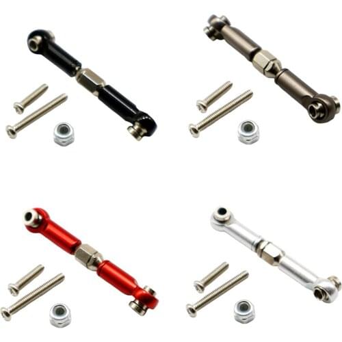 Aluminum Alloy Pulling Steering Rod Linkage Rod for 1/12 WPL RC Cars