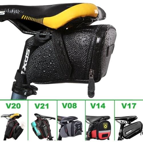 Bicycle Bag Bike Saddle Bag Men Woman Seat Rear Leather Waterproof Rainproof Pannier Seatpost Cycling MTB Bike Accessories