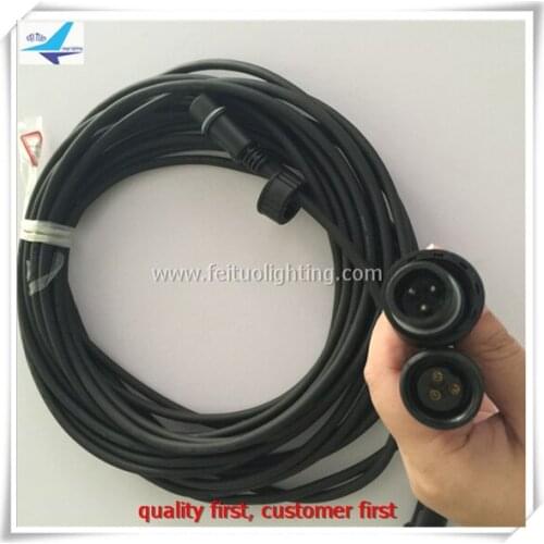 50pcs/lot 1.5 Meter length waterproof dmx cables use to i65 led wall washer/par light