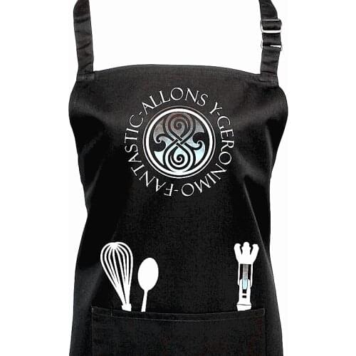 Custom The Magic Chef apron,Personalized Doctor Who Time Lord Apron,Kids Cooking Funny gifts,Mini Chef Girl Pink Apron with name