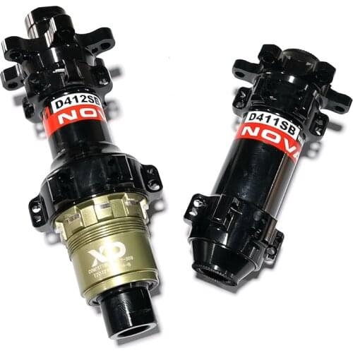 Novatec D411SB D412SB 24H MTB XC Road Gravel Hubs Straight Pull Disc 6 Bolt 24 Holes XD XX1 QR TA Thru Axle 12x100mm 12x142mm