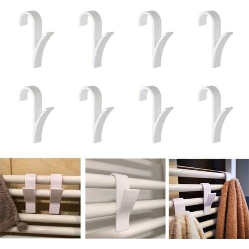 High Quality Hanger For Heated Towel Radiator Rail Clothes Bath Hook Holder Hanger Plegable Percha Drying Space Towel Rack