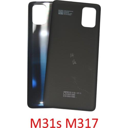 Rear Housing Back Cover For Samsung Galaxy M31s M317F M317 Original Phone Chassis Back Panel Door Repair Parts with Adhesive