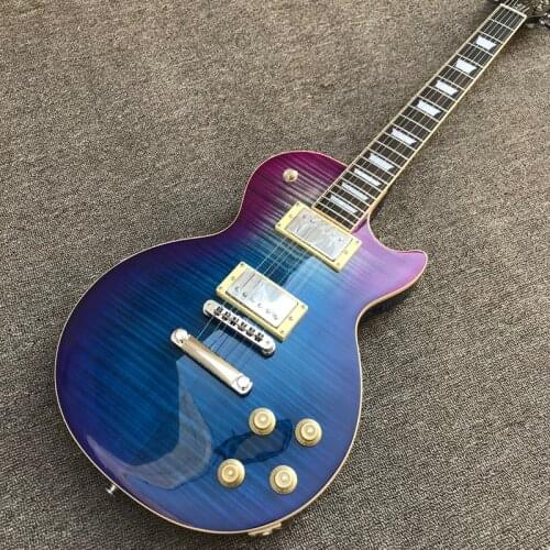 Free delivery, tiger maple top, electric guitar, trouble binding, rosewood fingerboard , high quality electric guitar