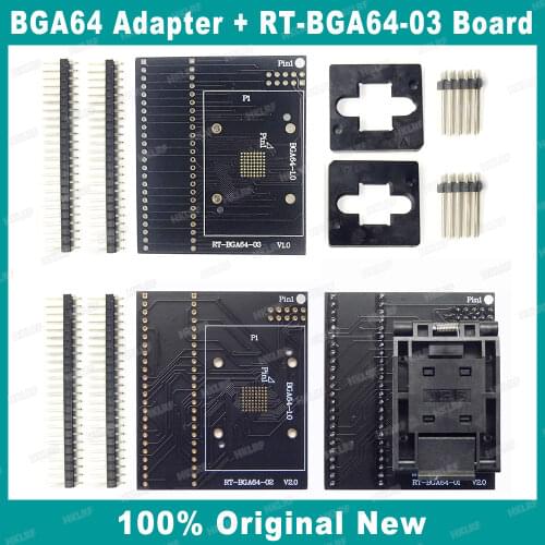 BGA64 Adapter for RT809H SOCKET RT-BGA64-1/RT-BGA64-02/RT-BGA64-03 For S29GL256N S29GL256PFFIS3 FFIS4