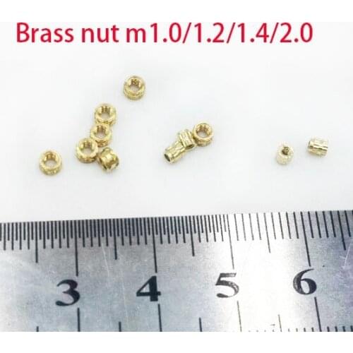 M1*1.5 Brass nut phone micro nut fastener,Circular Knurled, precision nut electronic maintenance repair m1 m1.2 m1.4 m2