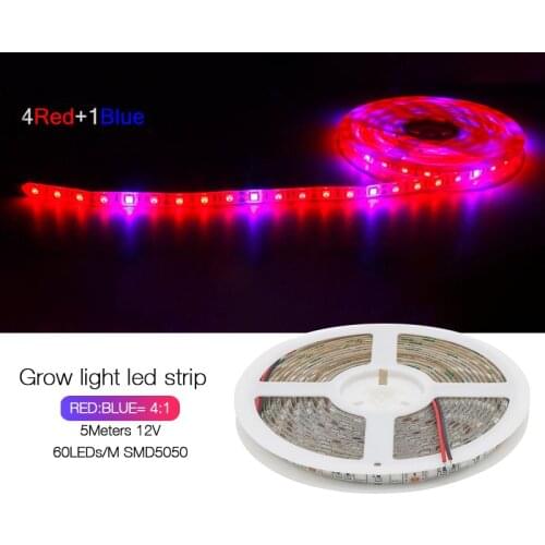 Led Grow Light Strip 5M 300led SMD5050 Full Spectrum Phyto Lamp Red Blue for Plants Flowers Greenhouses Hydroponic Plant Growing