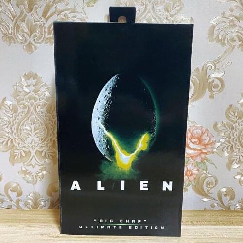 NECA Alien Figure Big Chap Alien Figure 1979 Ultimate 40th Anniversary Egg Facehugger Alien Action Figure Toy